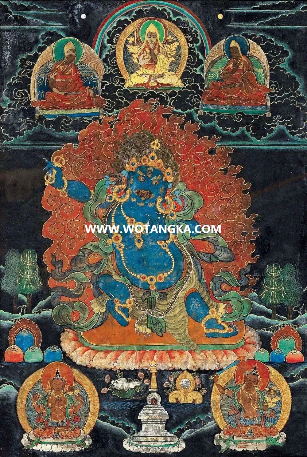 沃唐卡编号AC14325：金刚手菩萨