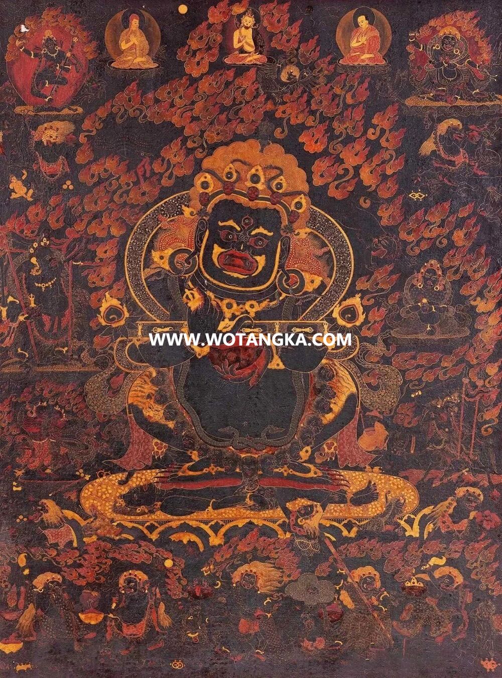 沃唐卡编号AC15424：宝帐大黑天