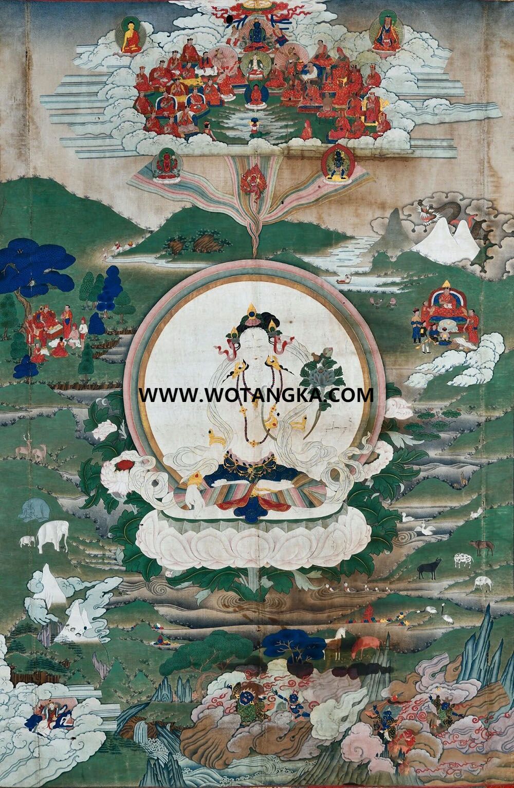 沃唐卡编号AC21453：白度母