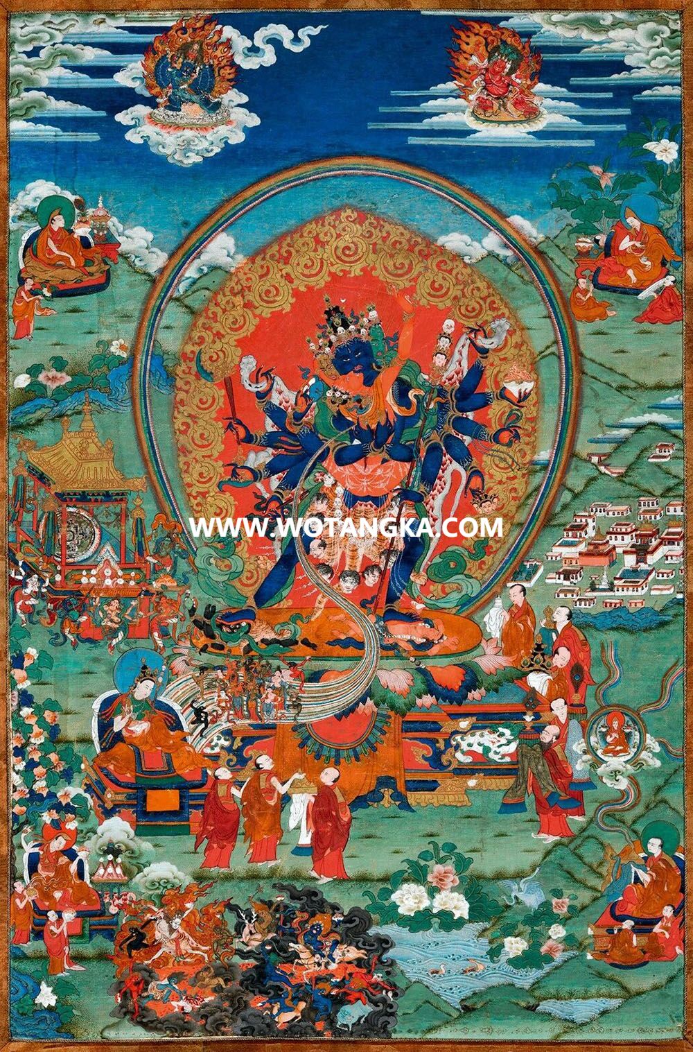 沃唐卡编号AC23145：胜乐金刚