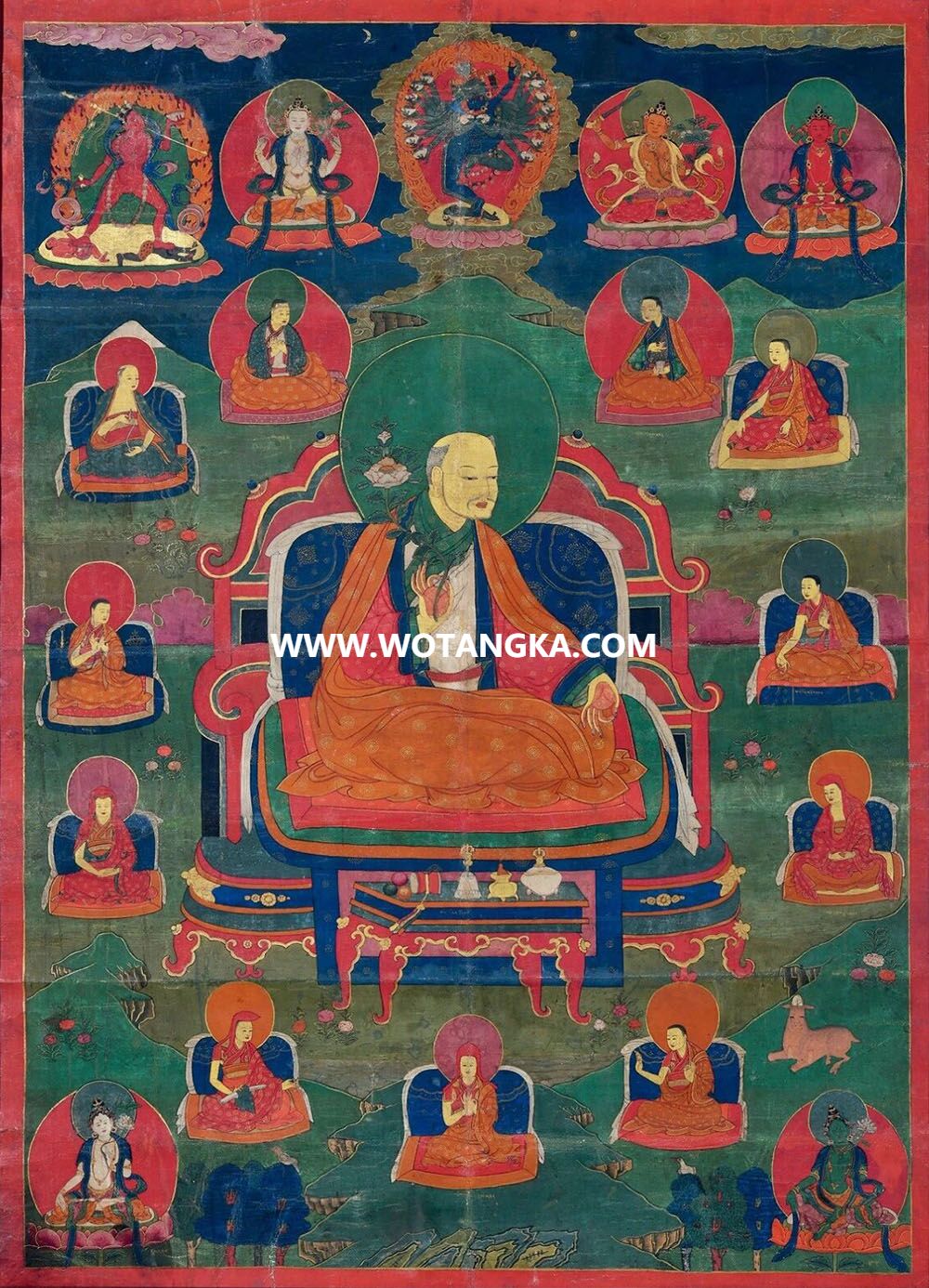 沃唐卡编号AC23154：萨钦贡嘎宁波