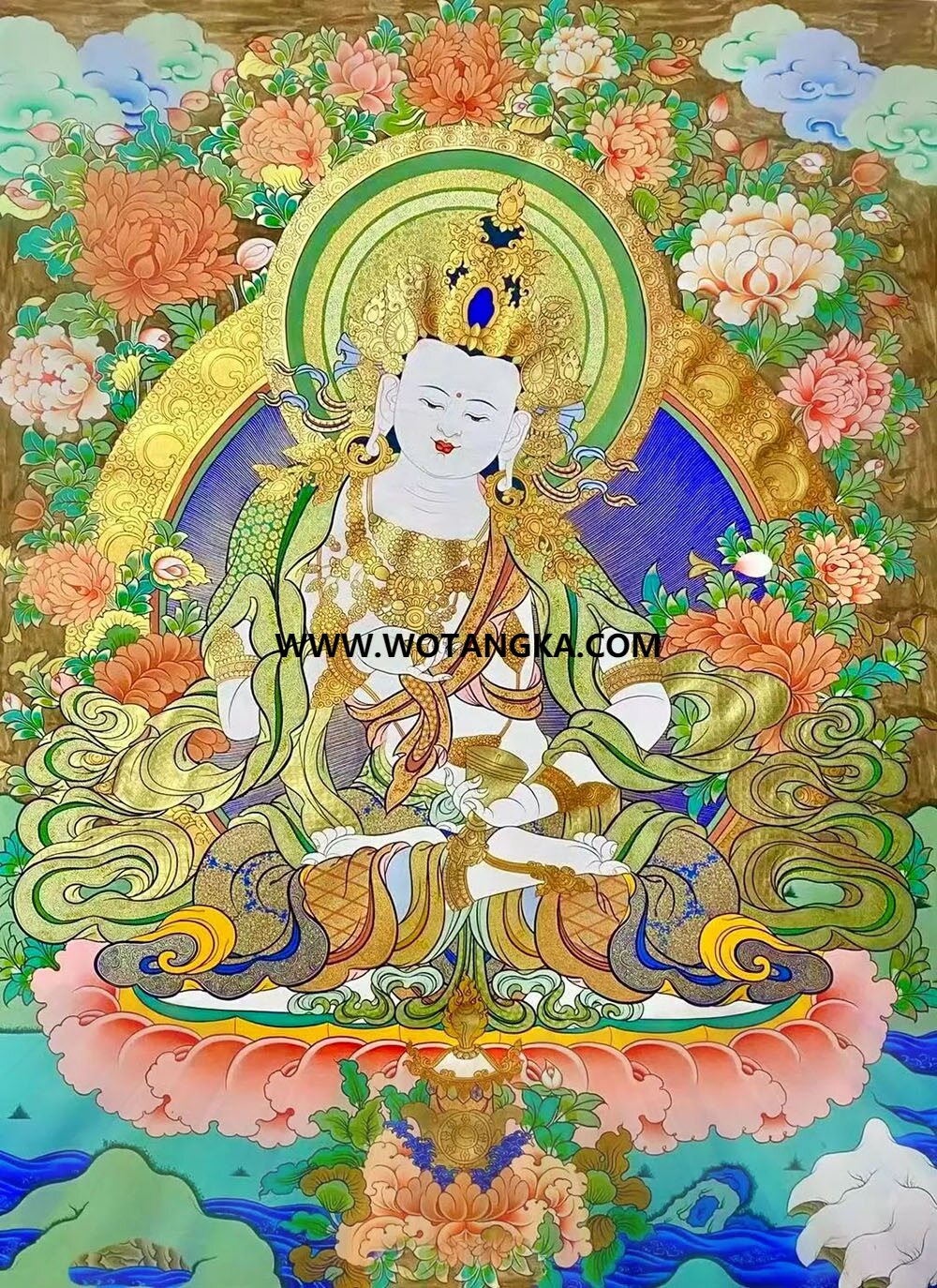 沃唐卡编号AC25318：金刚萨埵