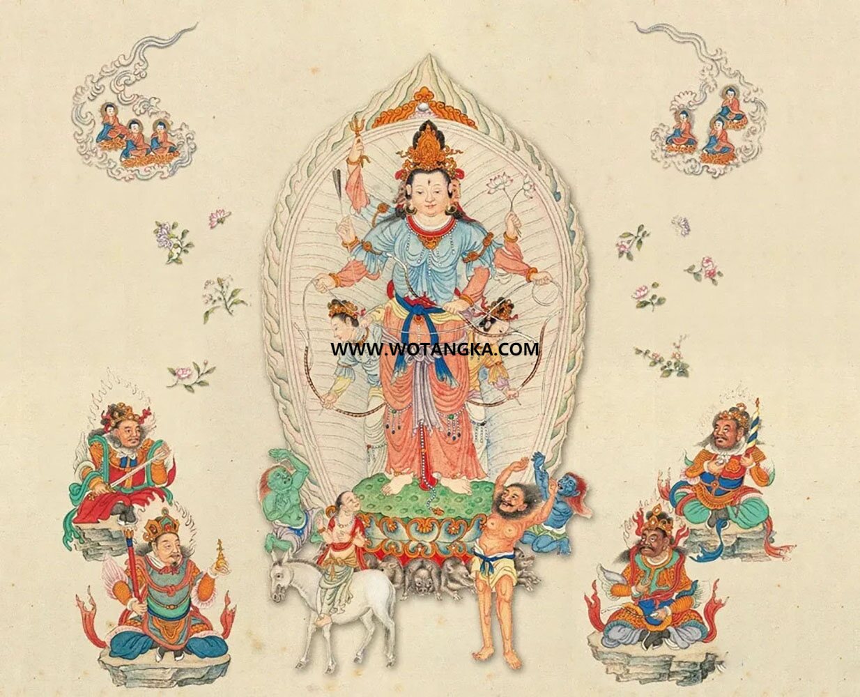 沃唐卡编号AC25413：摩利支天