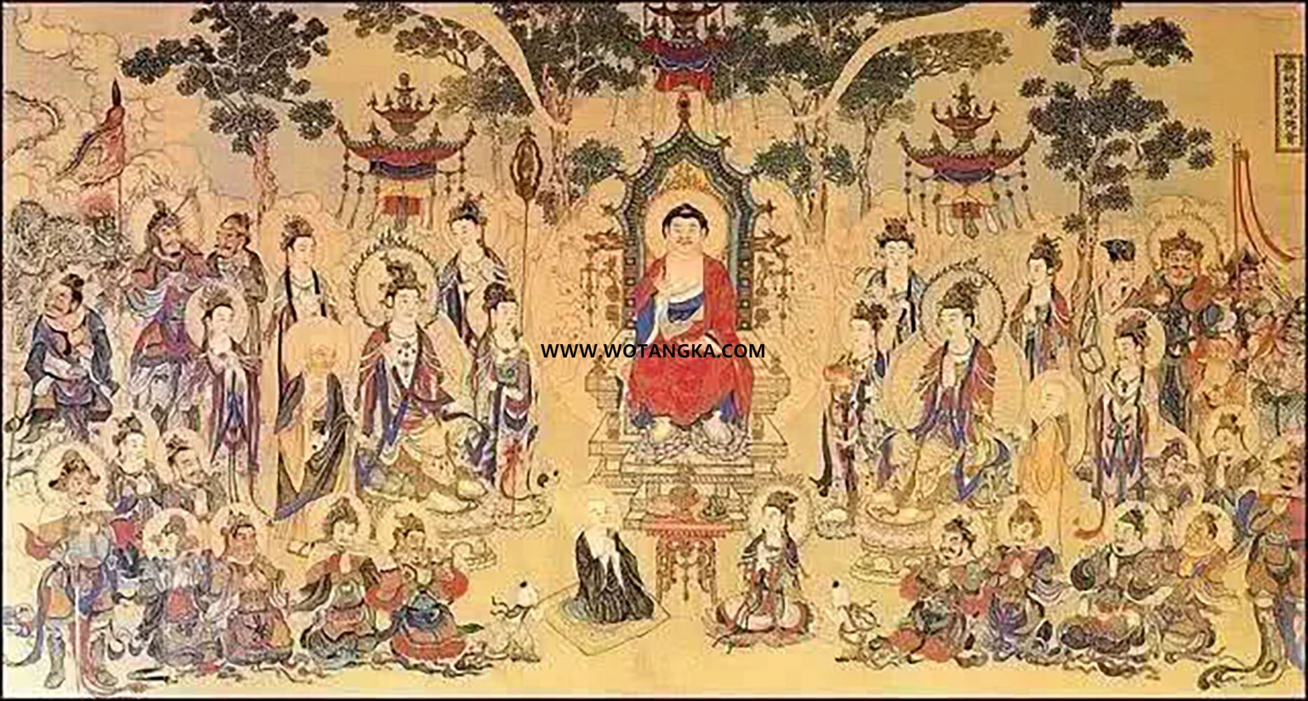 沃唐卡编号AC31507：药师琉璃光佛会