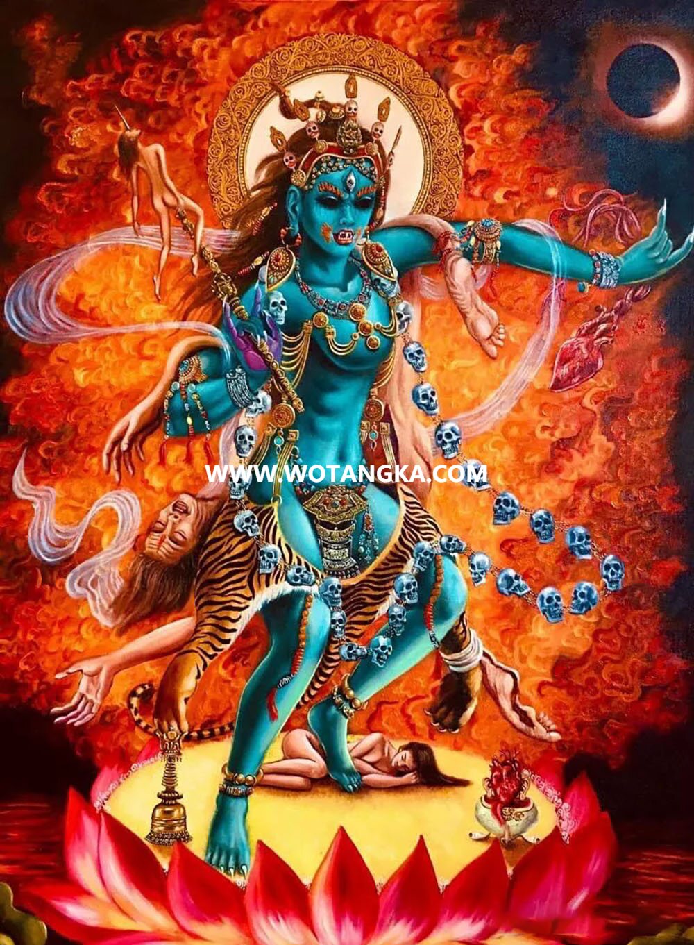 沃唐卡编号AC32915：一髻佛母