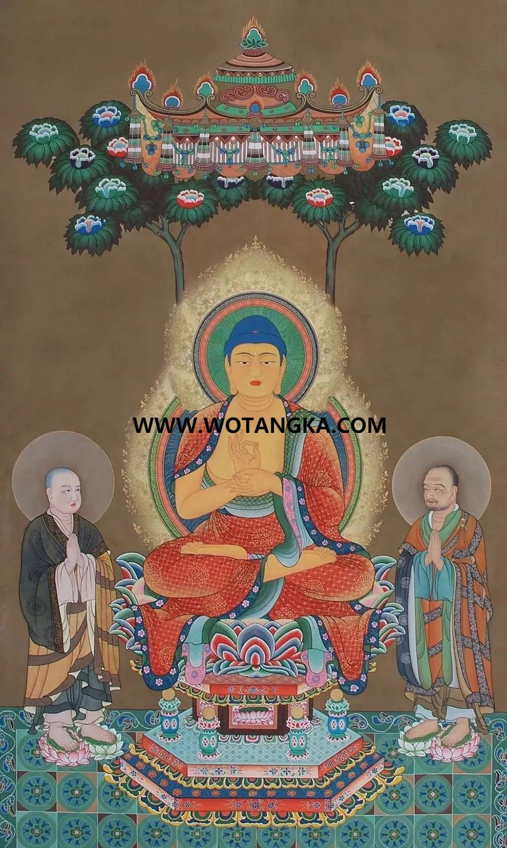 沃唐卡编号AC34152：释迦牟尼佛