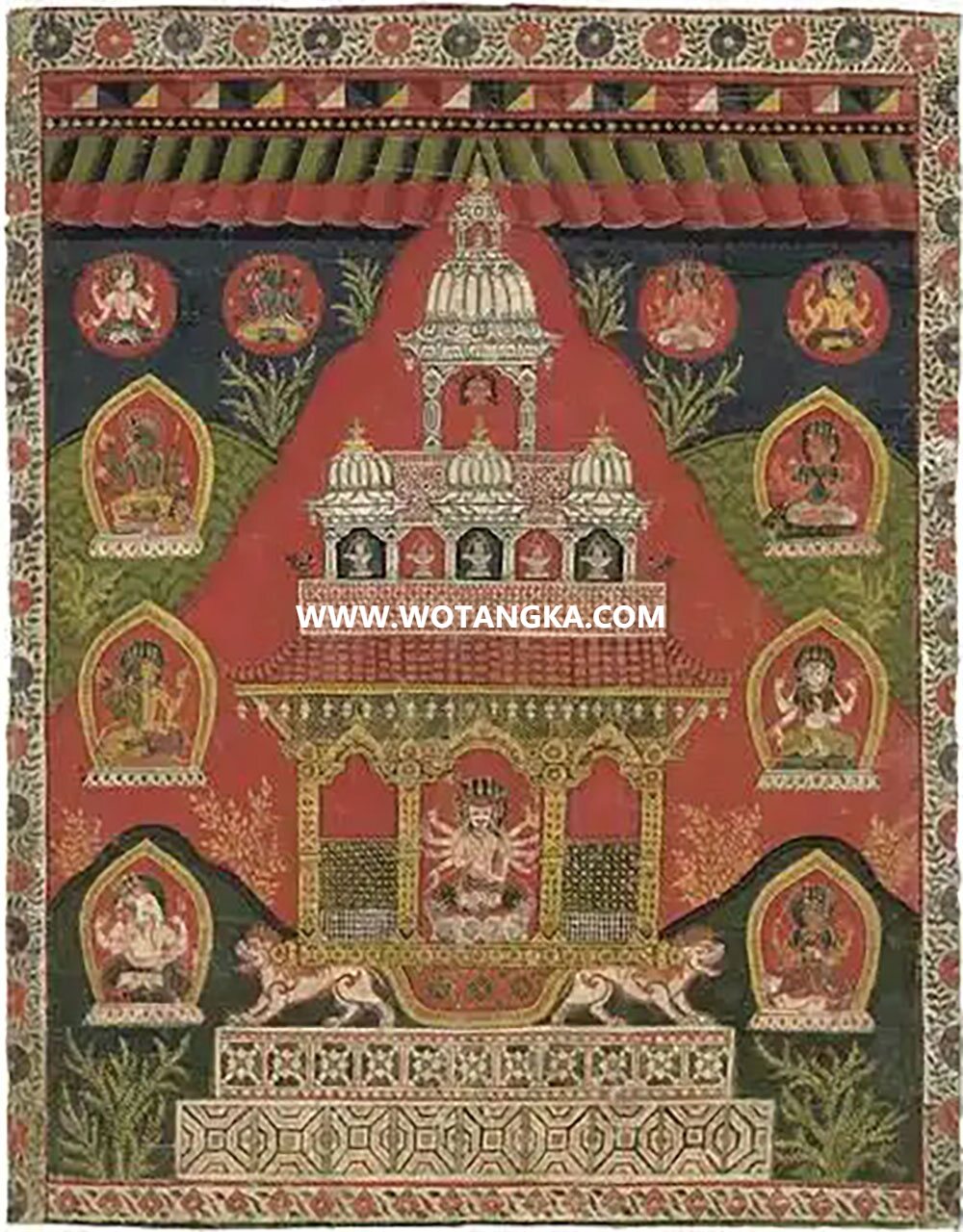 沃唐卡编号AC34517：毗湿奴