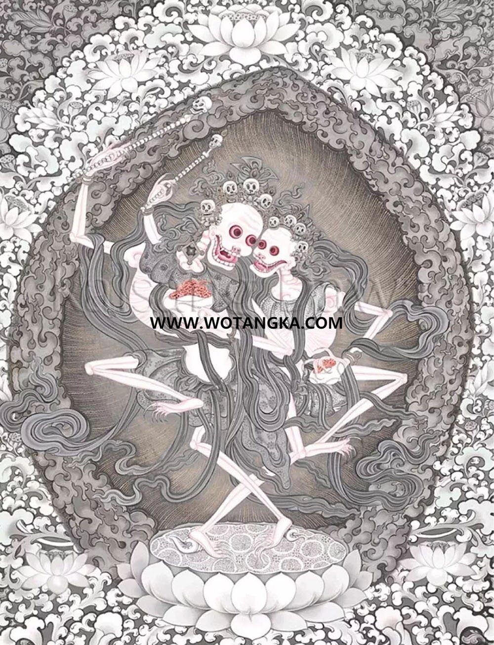 沃唐卡编号AC35241：尸陀林主