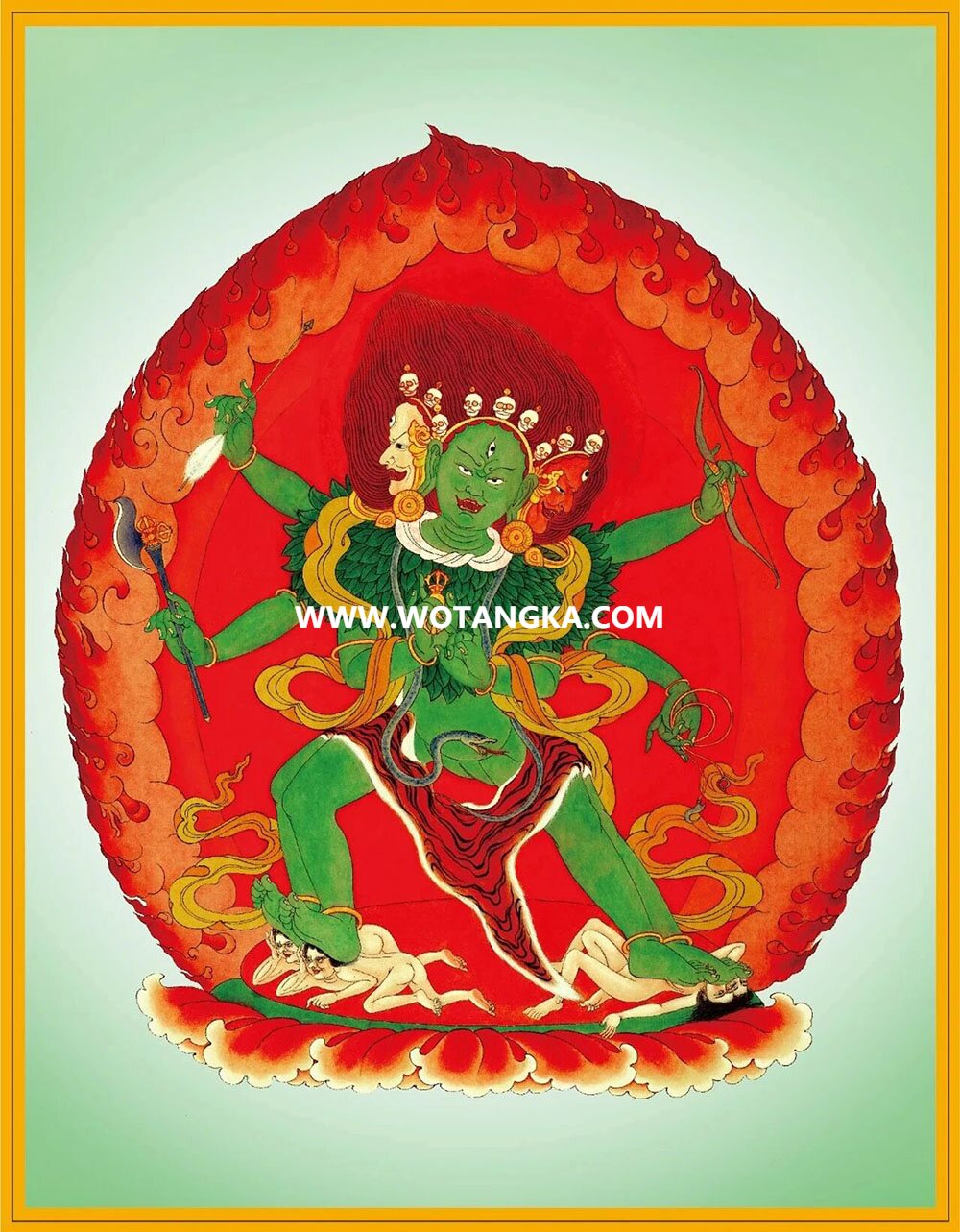 沃唐卡编号AC36429：吉祥山居佛母（龙萨金刚藏）