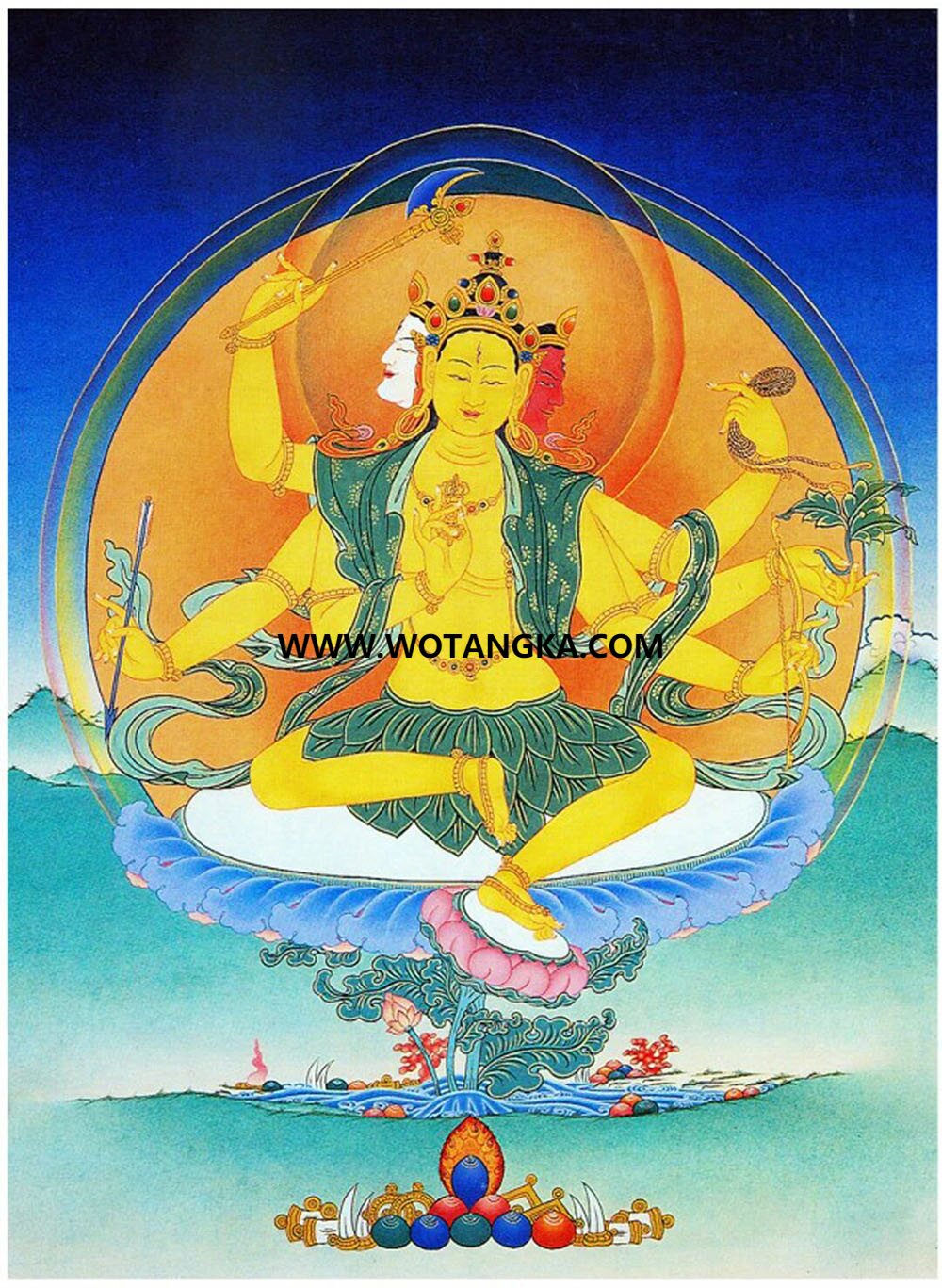 沃唐卡编号AC36432：叶衣佛母