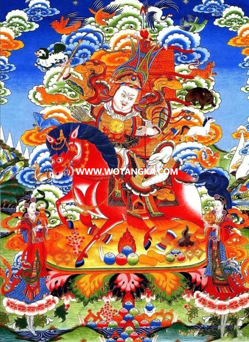 沃唐卡编号AC36495：格萨尔王