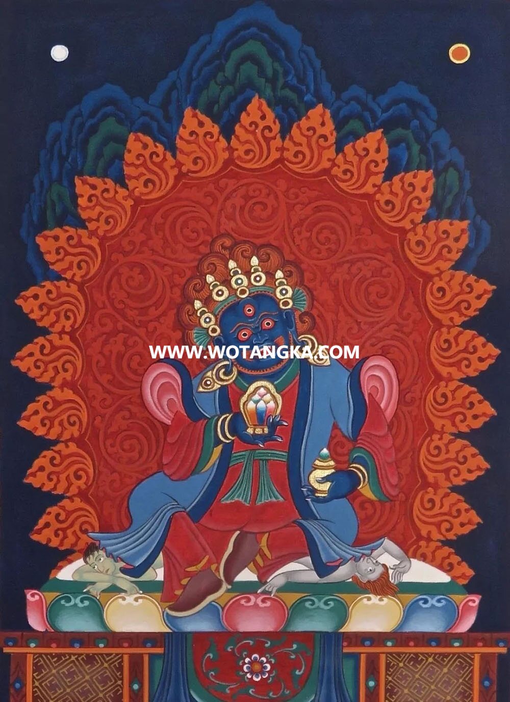 沃唐卡编号AC41532：尚龙护法