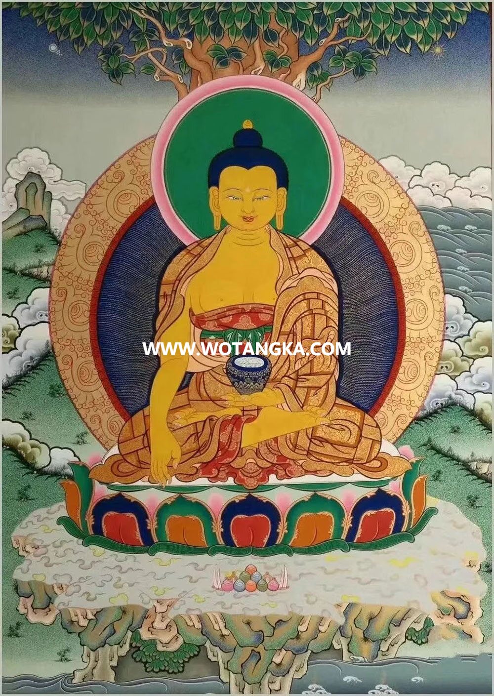 沃唐卡编号AC42315：释迦牟尼佛
