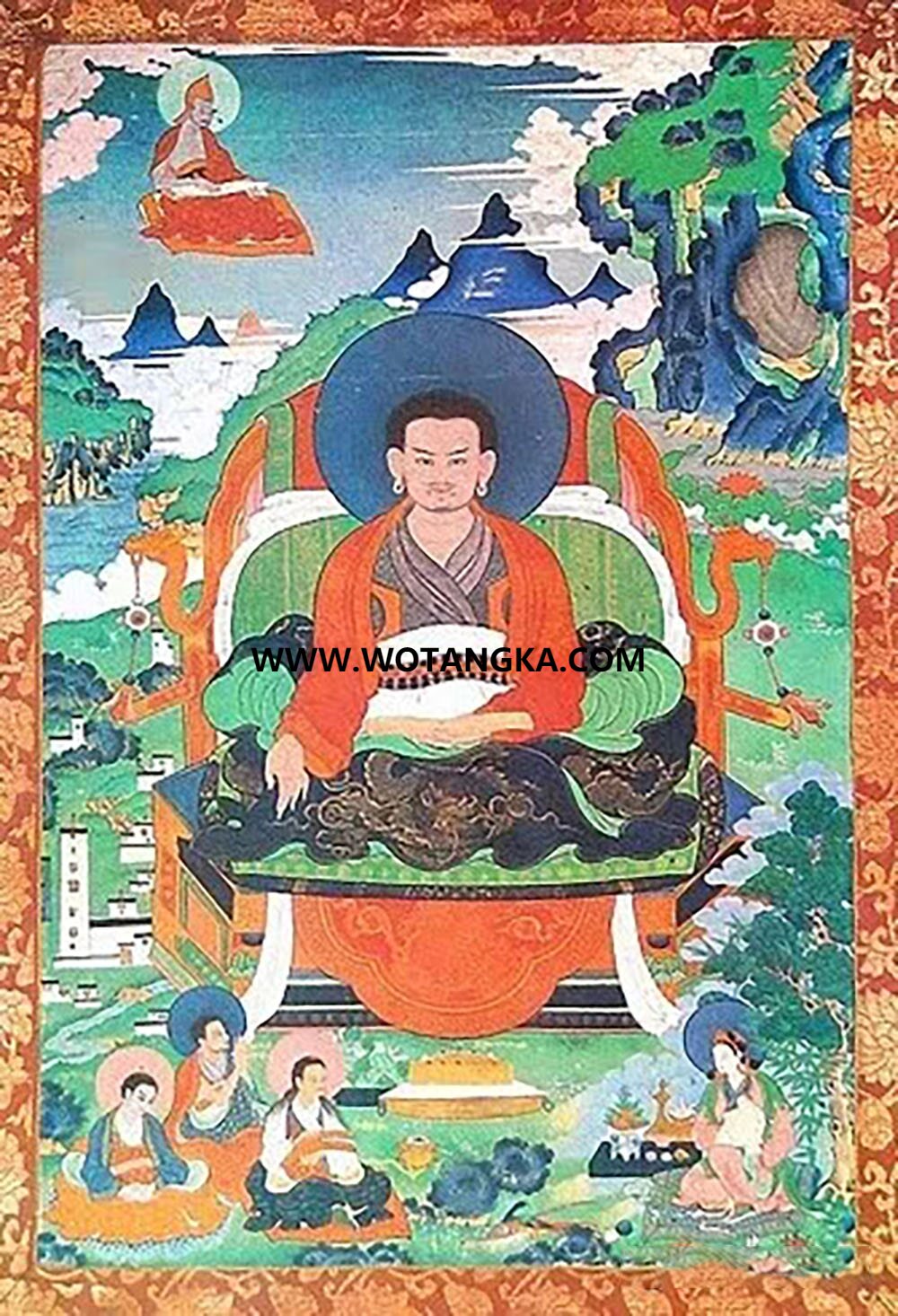 沃唐卡编号AC42351：玛尔巴大师