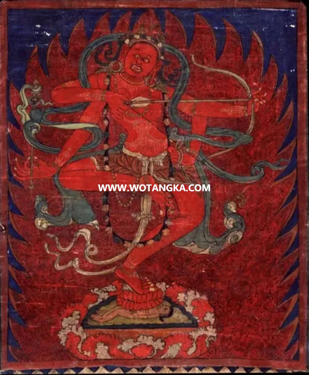 沃唐卡编号AC43512：作明佛母