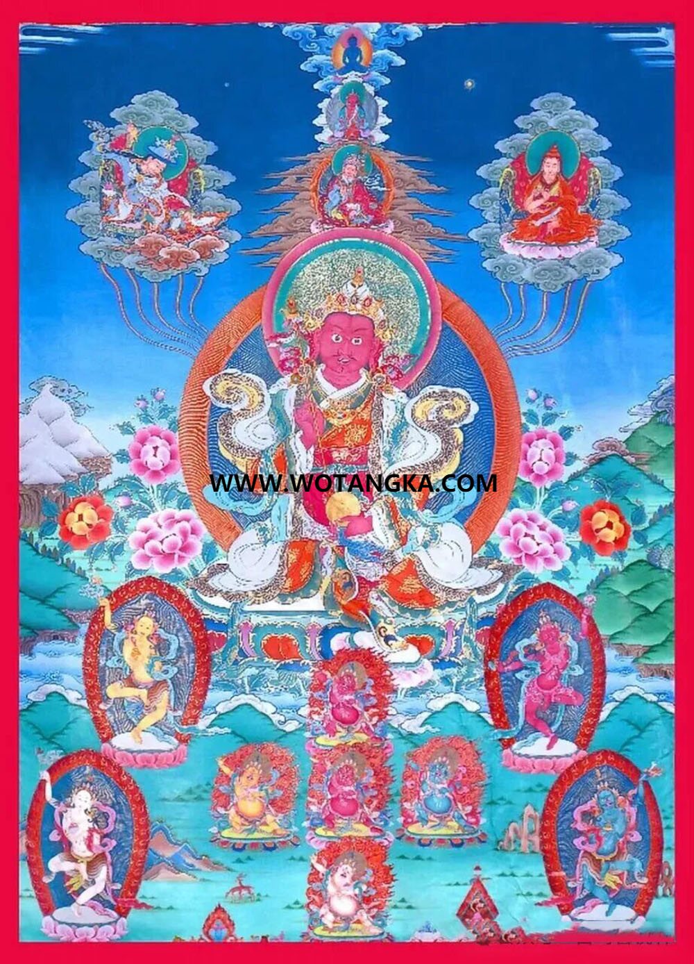 沃唐卡编号AC47539：莲花王