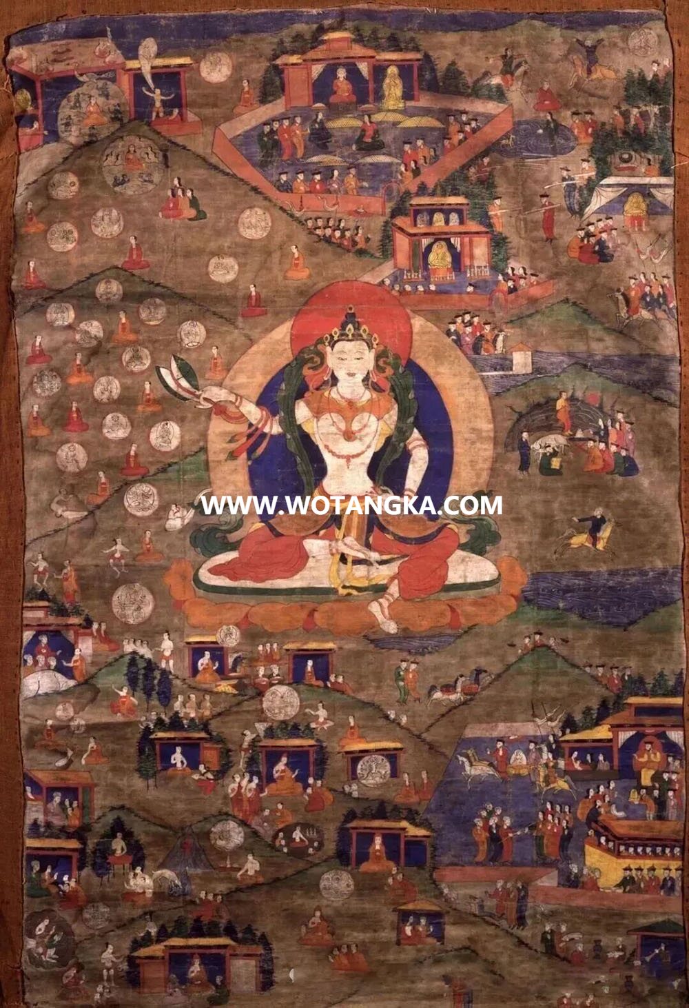 沃唐卡编号AC47586：玛吉拉准（坐姿）