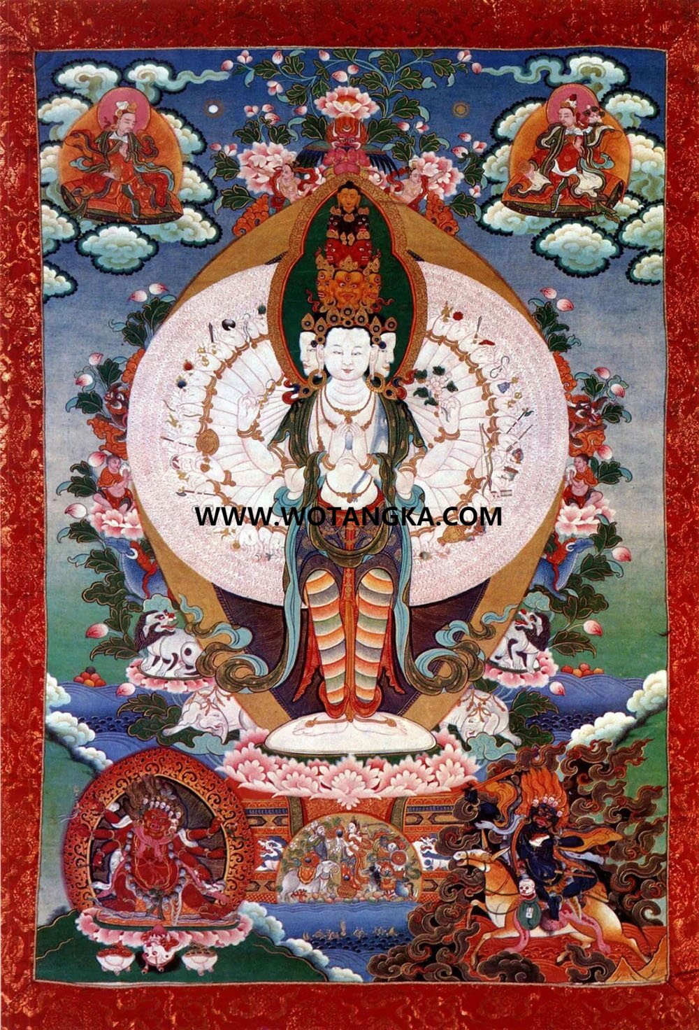 沃唐卡编号AC53124：千手观音