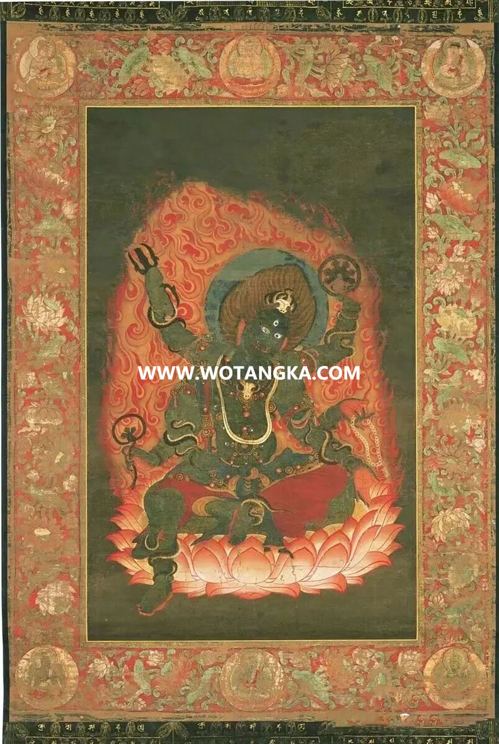 沃唐卡编号AC53142：乌枢沙摩明王