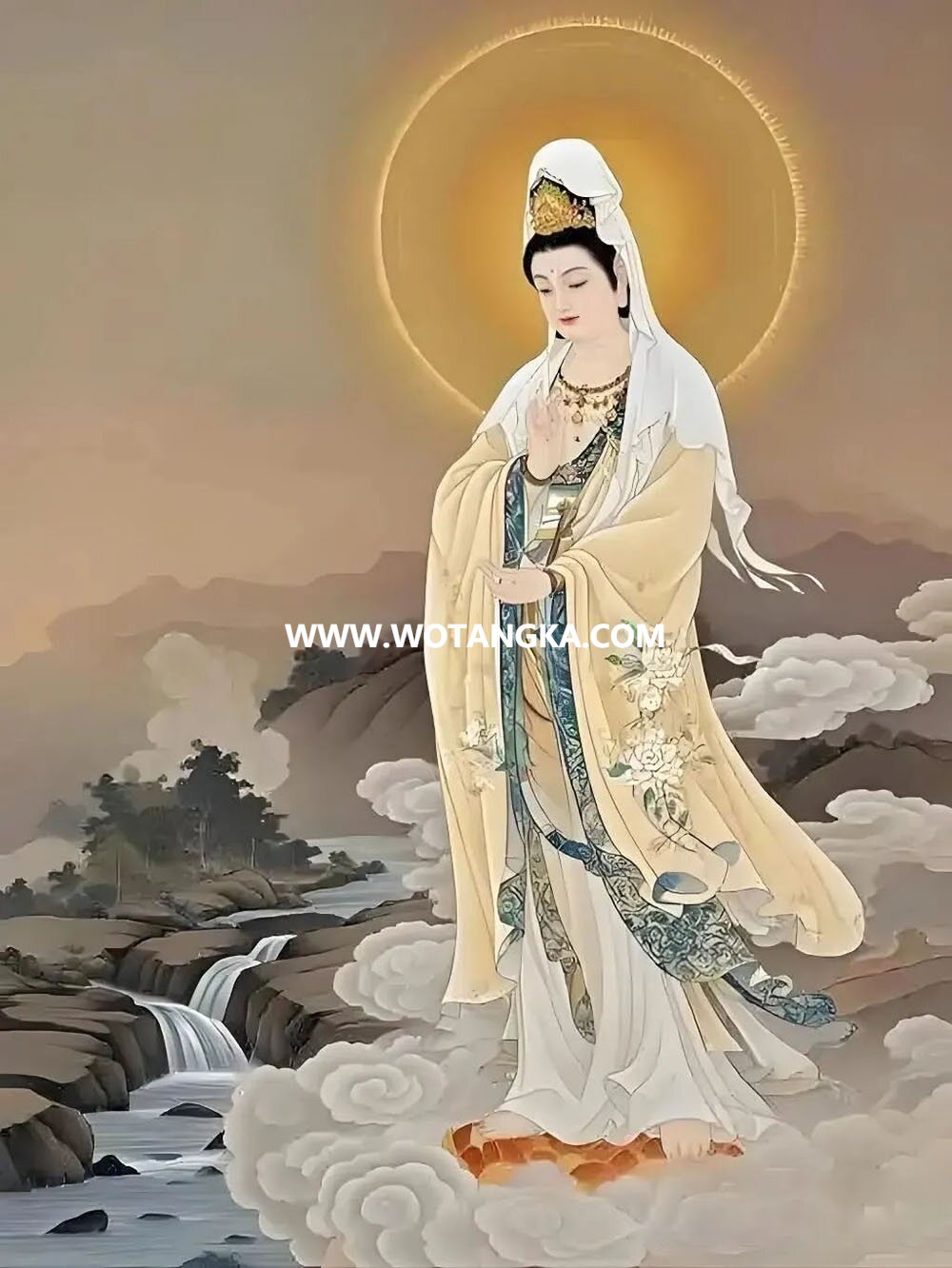 沃唐卡编号AC54123：观世音菩萨