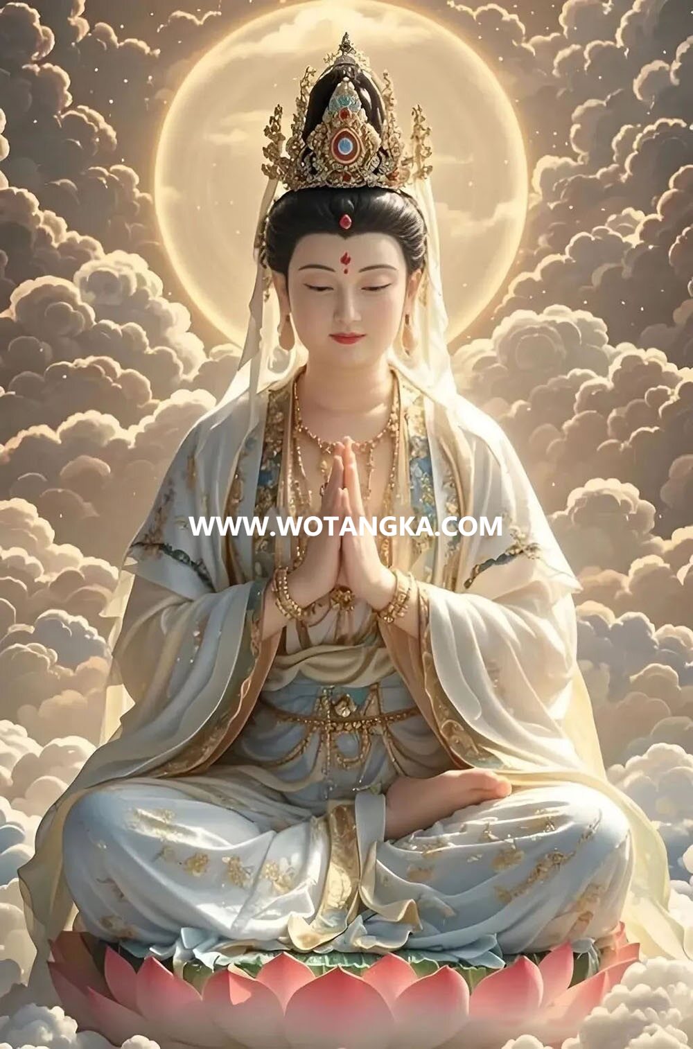 沃唐卡编号AC54213：观音菩萨