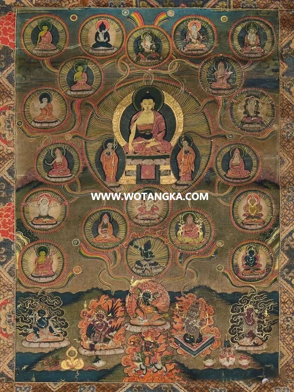 沃唐卡编号AC58623：释迦牟尼佛