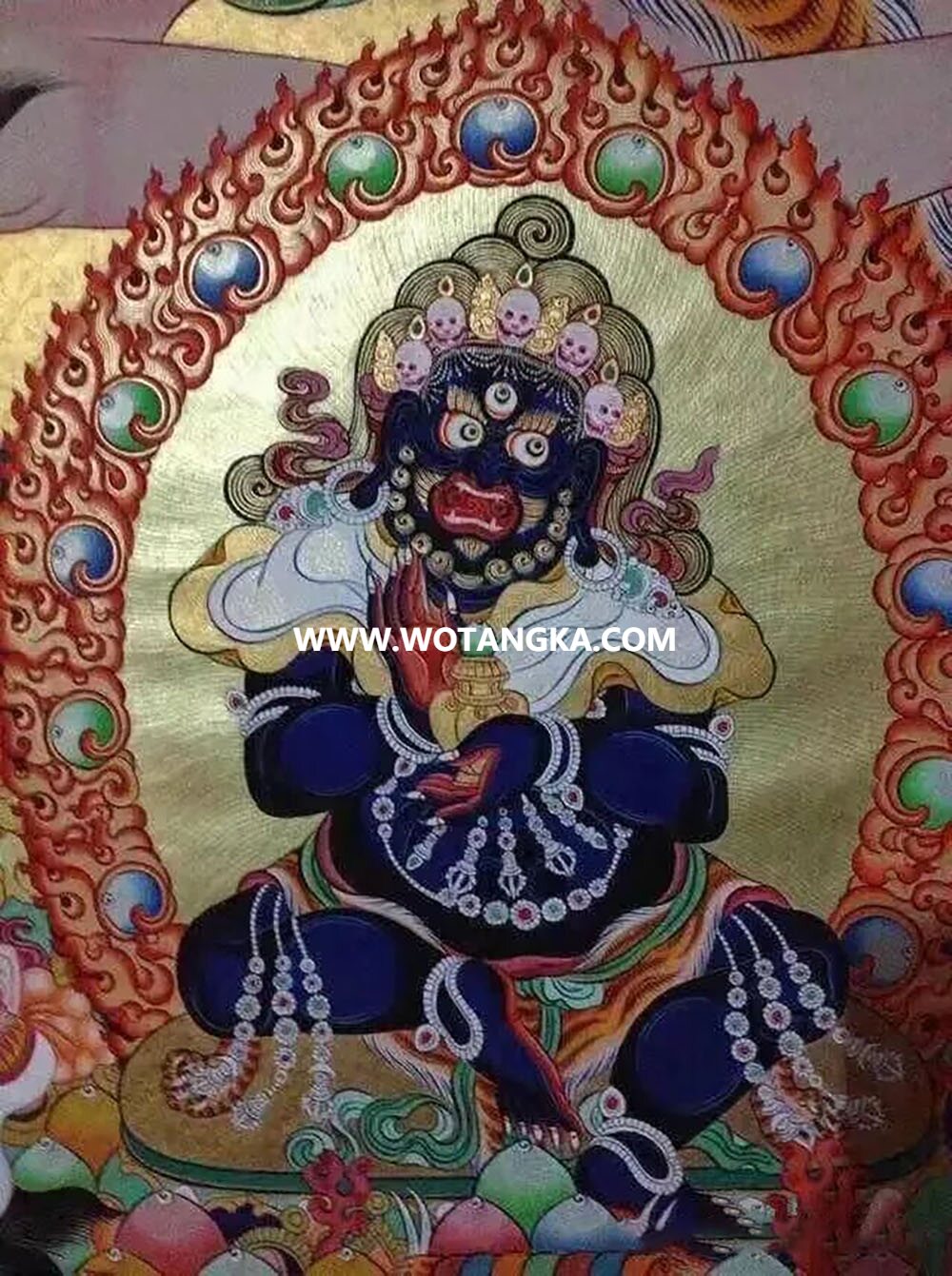 沃唐卡编号AC58675：吉祥觉囊护法·欸尕扎德