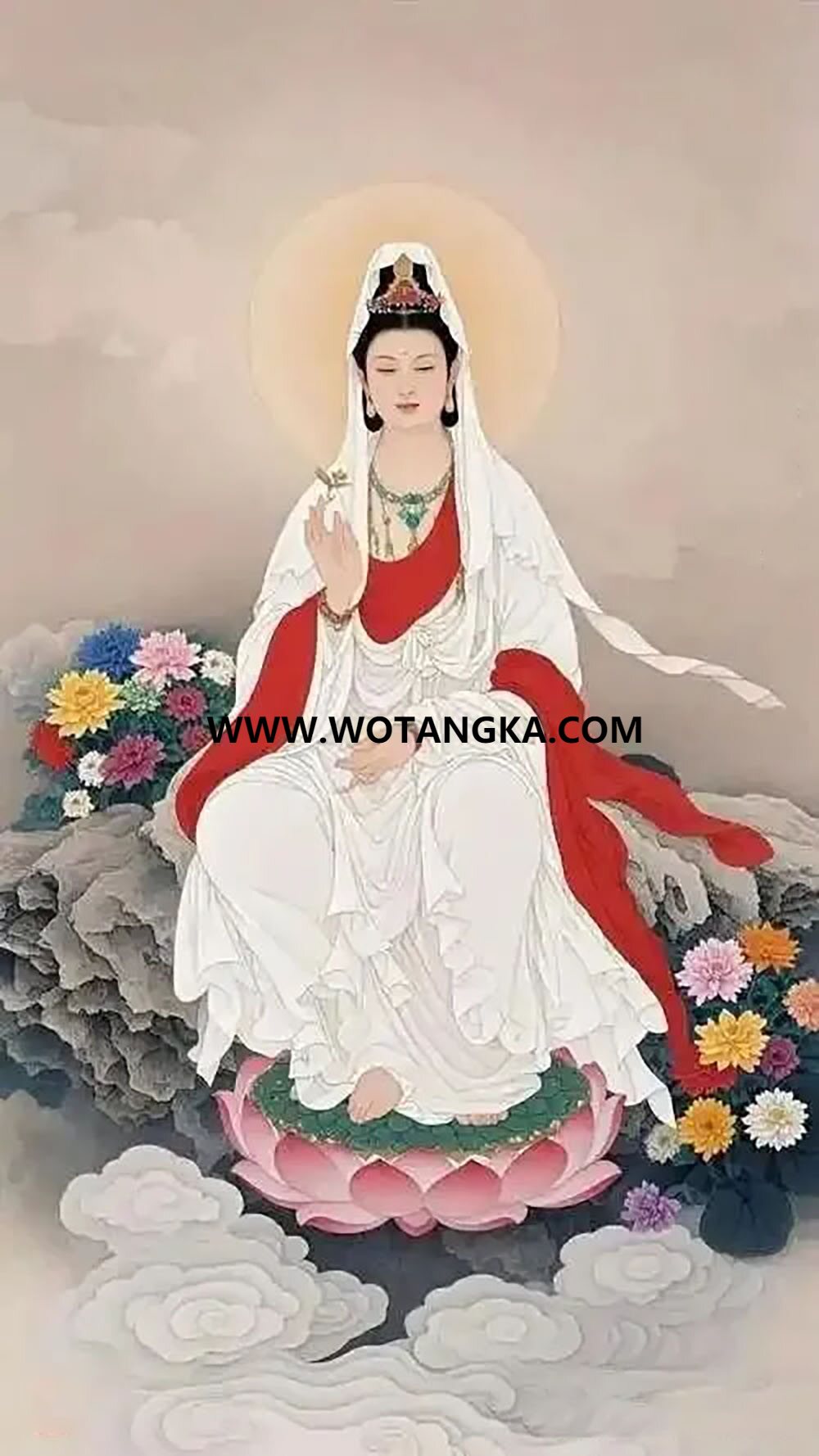 沃唐卡编号AC62134：观世音菩萨