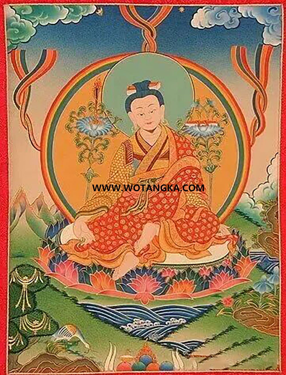 沃唐卡编号AC62714：晋美林巴大师