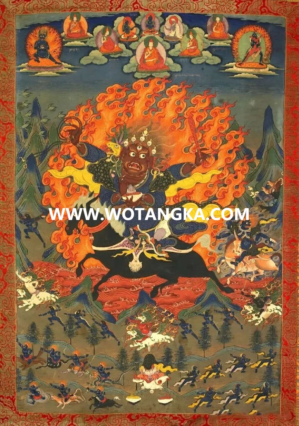 沃唐卡编号AC69242：吉祥觉囊护法·贡部哲谢