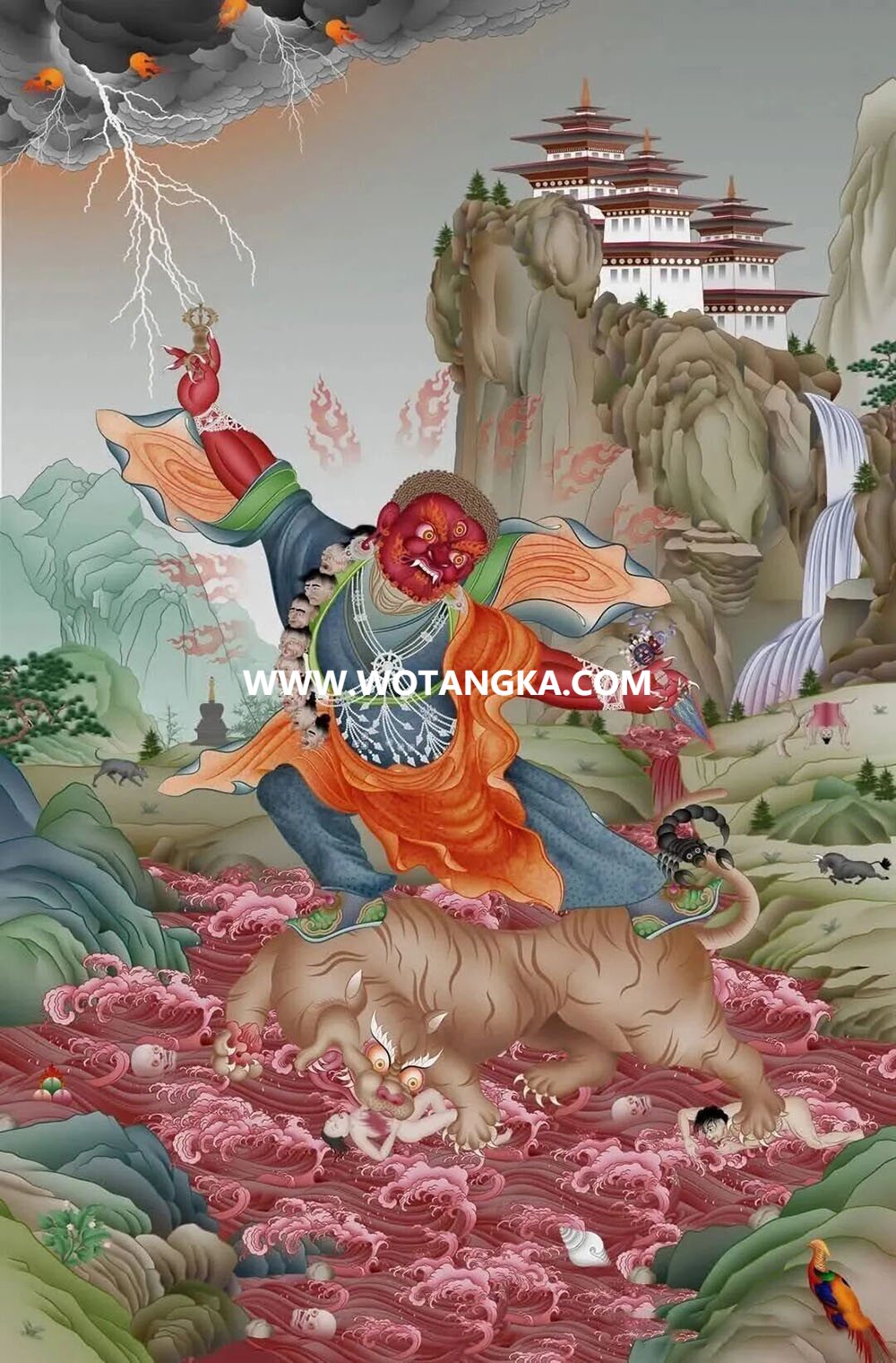 沃唐卡编号AC71845：多杰卓洛