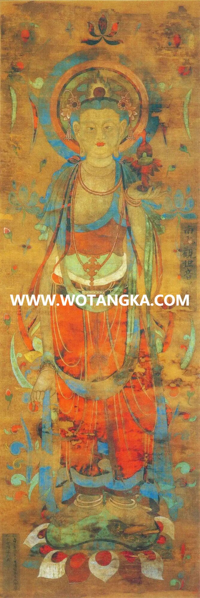 沃唐卡编号AC71853：观世音菩萨