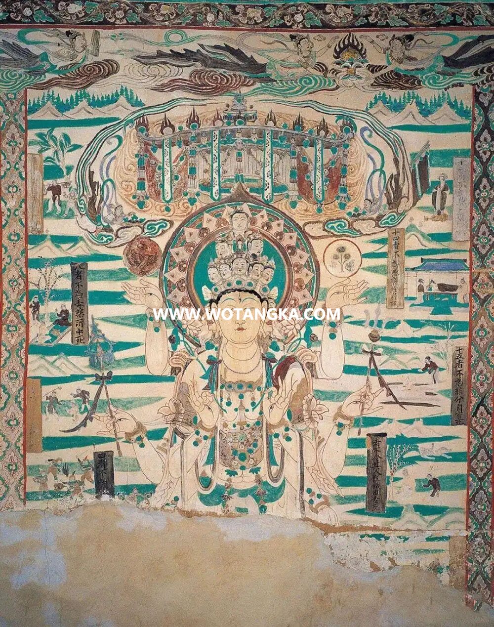 沃唐卡编号AC71875：千手千眼观世音菩萨