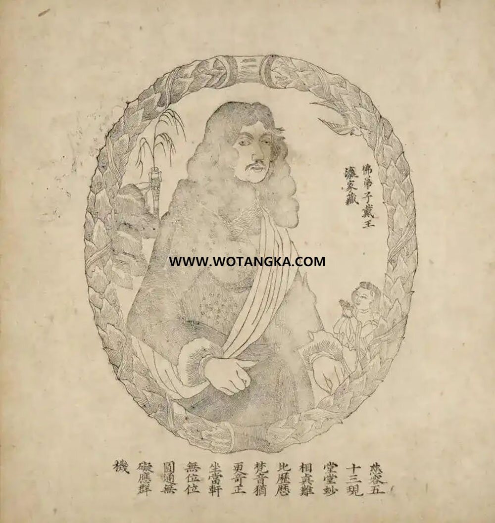 沃唐卡编号AC82913：观音菩萨（慈容五十三现之一）