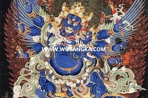 沃唐卡编号AC93118：阎罗寿主铁蝎