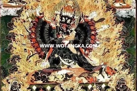 沃唐卡编号AC93122：大威德金刚