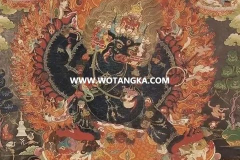 沃唐卡编号AC93153：大威德金刚