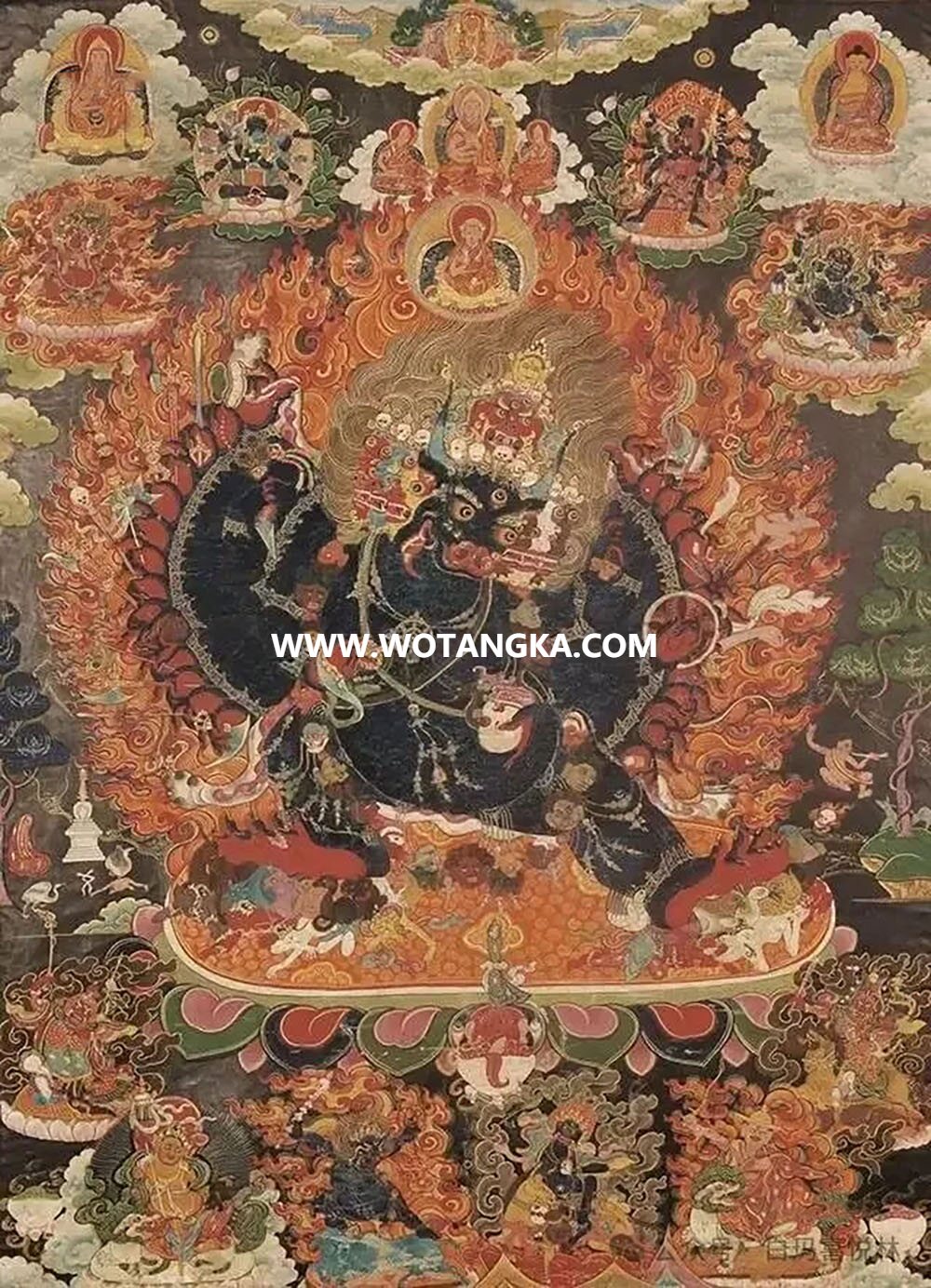 沃唐卡编号AC93153：大威德金刚