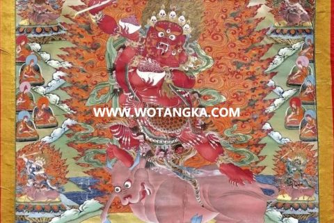 沃唐卡编号AC93162：大威德金刚