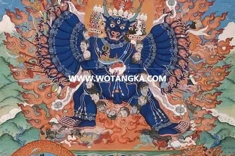 沃唐卡编号AC93164：大威德金刚