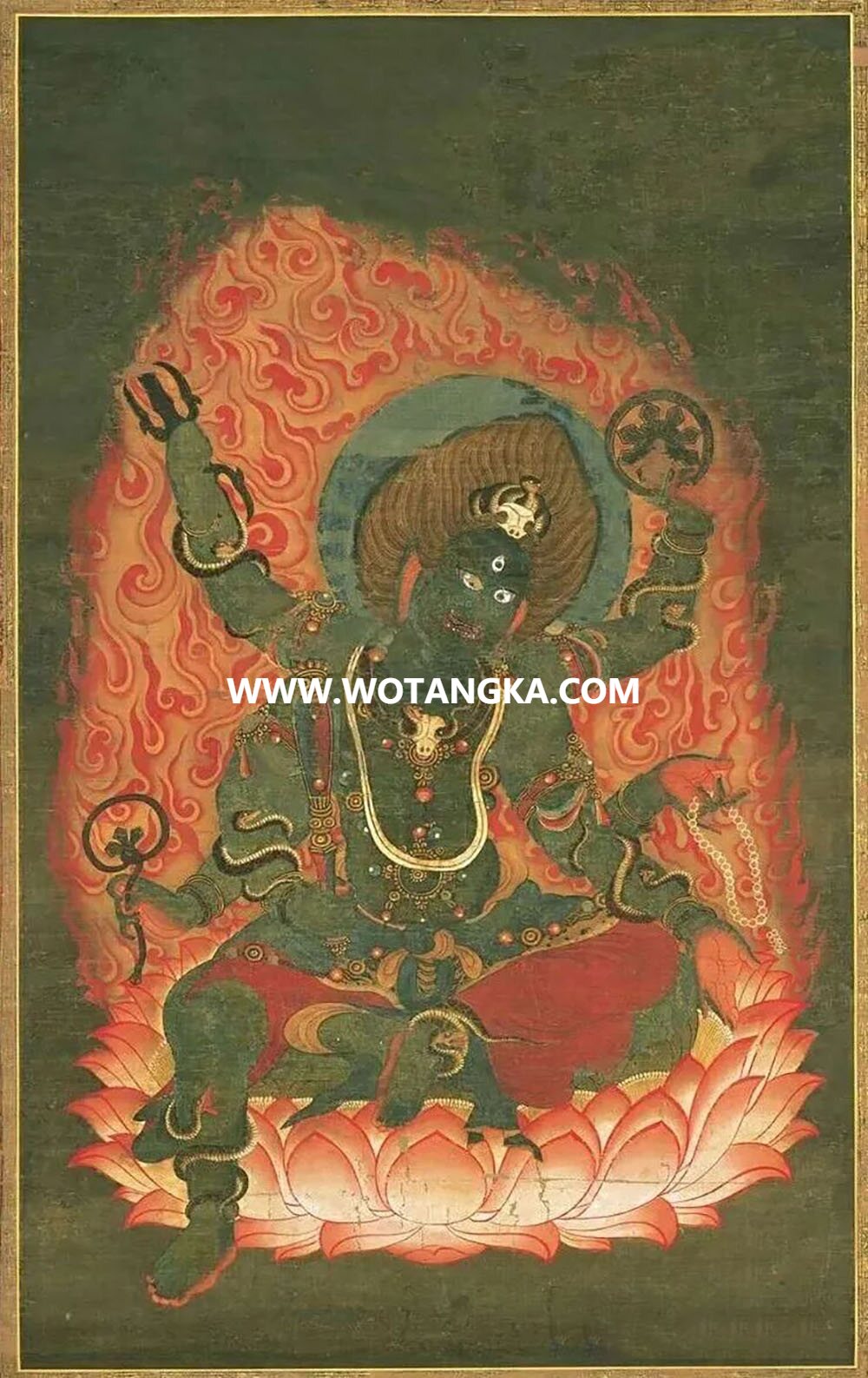 沃唐卡编号AC93175：秽迹金刚