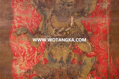 沃唐卡编号AC93177：乌枢沙摩明王