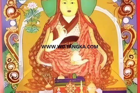 沃唐卡编号AC93192：第一世哲布尊丹巴呼图克图（哲布尊丹巴·罗桑丹贝坚赞）