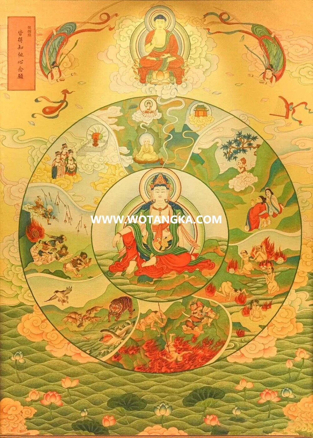 沃唐卡编号AC10677：观音菩萨