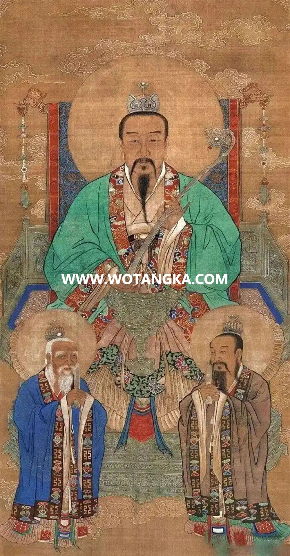 沃唐卡编号AC15276：灵宝天尊