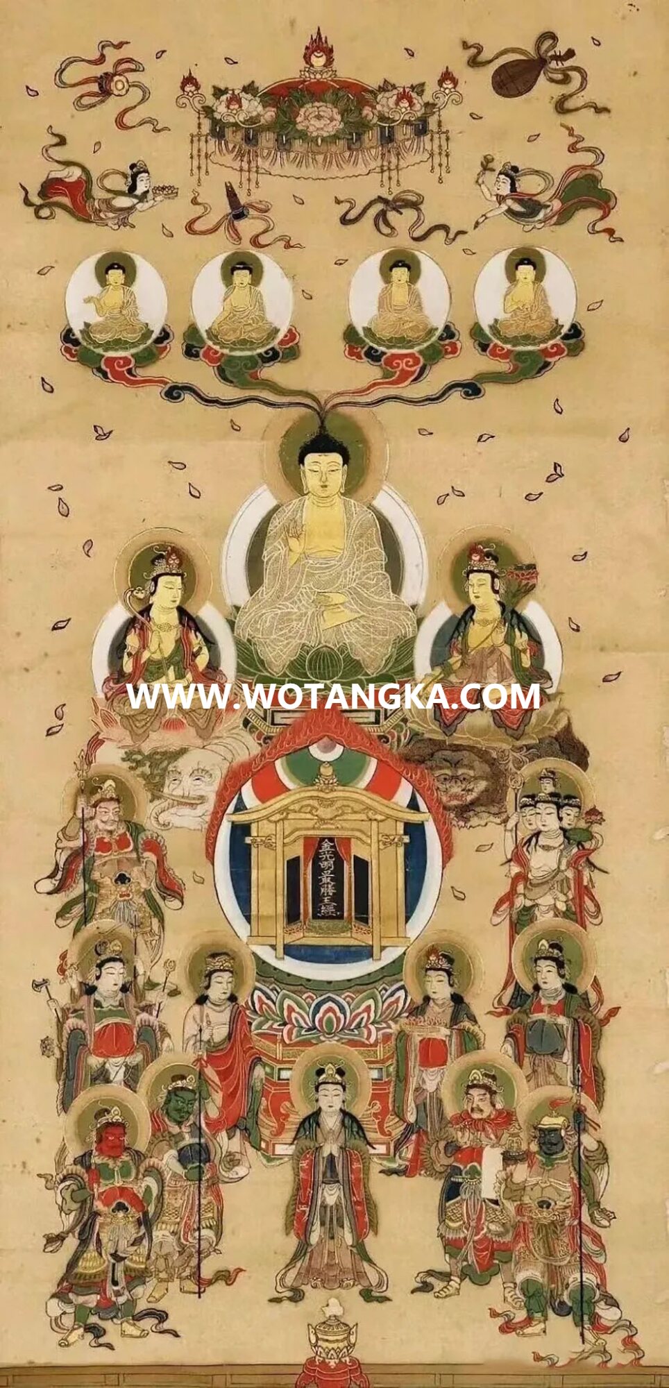 沃唐卡编号AC16814：金光明最胜王经