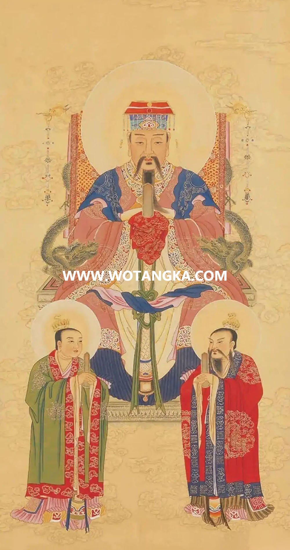 沃唐卡编号AC19203：南极长生大帝