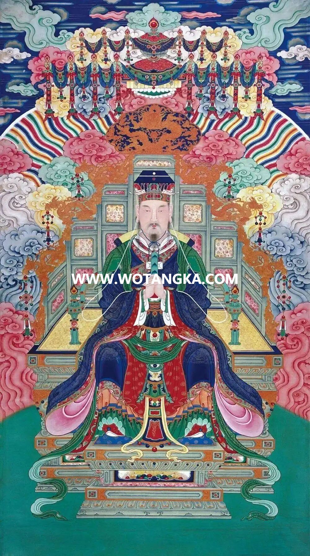 沃唐卡编号AC20200：玉皇上帝