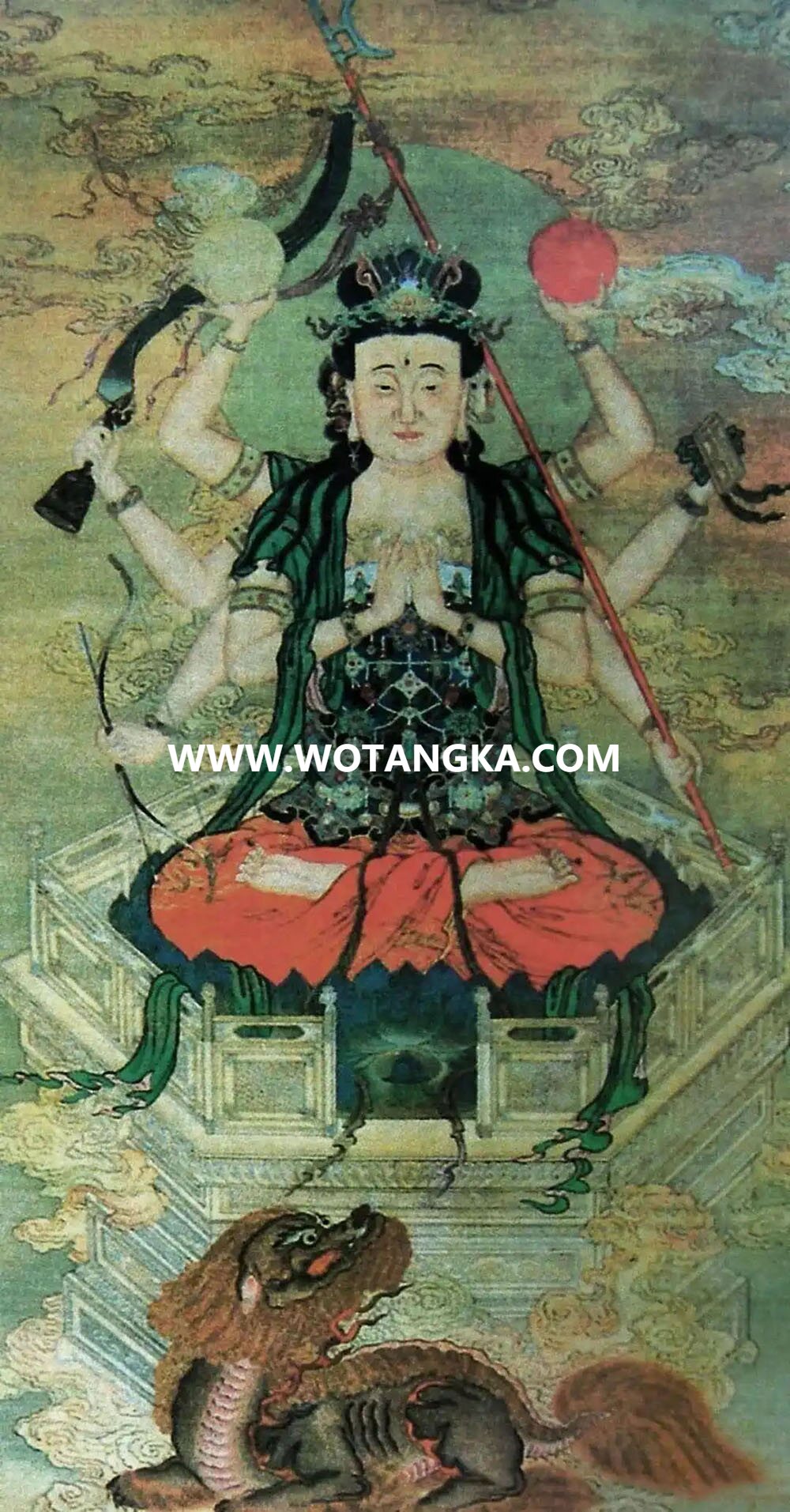 沃唐卡编号AC25358：斗姥元君