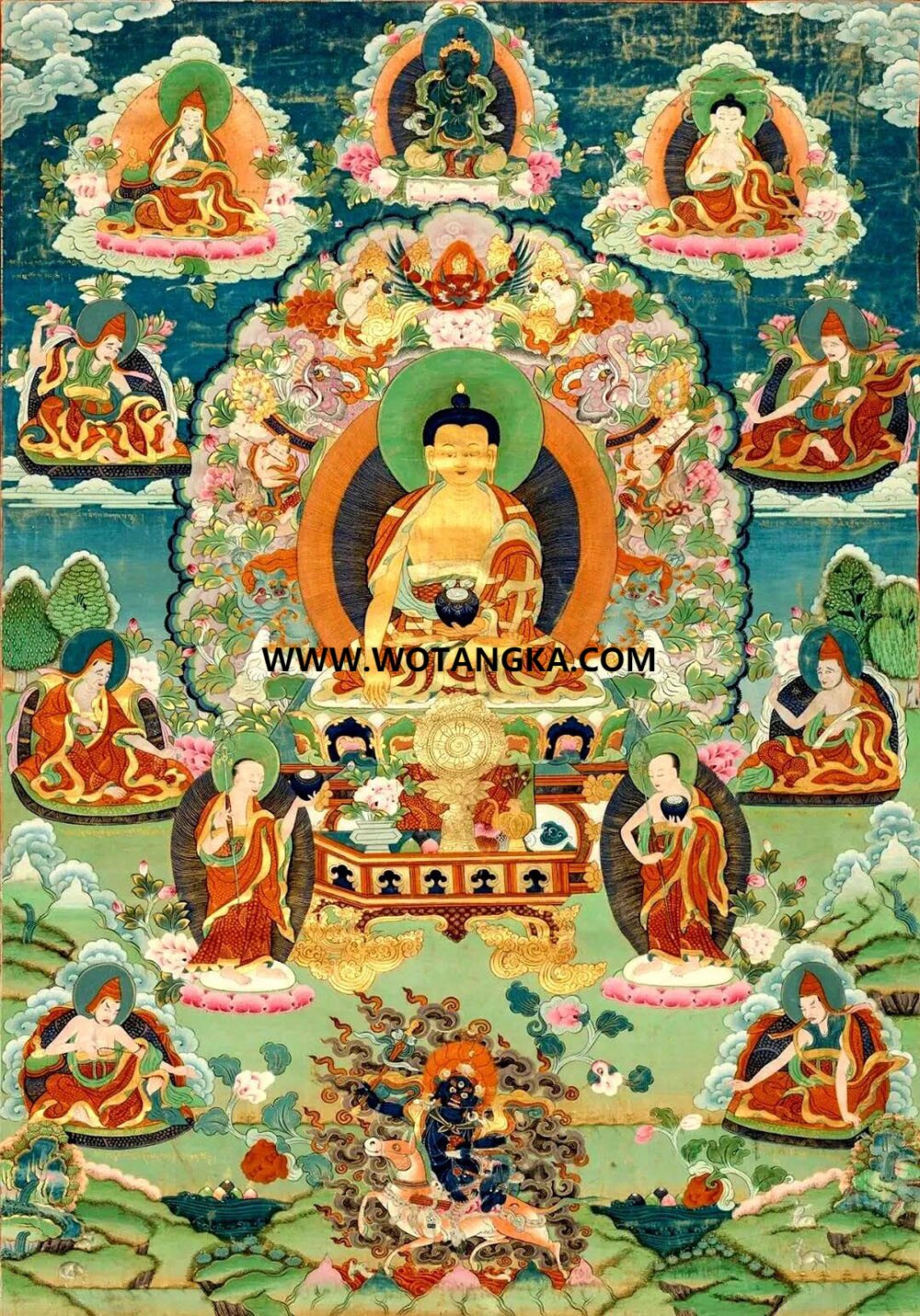 沃唐卡编号AC25689：释迦牟尼佛